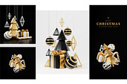3d render Christmas illustrations, a Background Graphic by Lunarts Studio (Thumbnail 3 of 8)