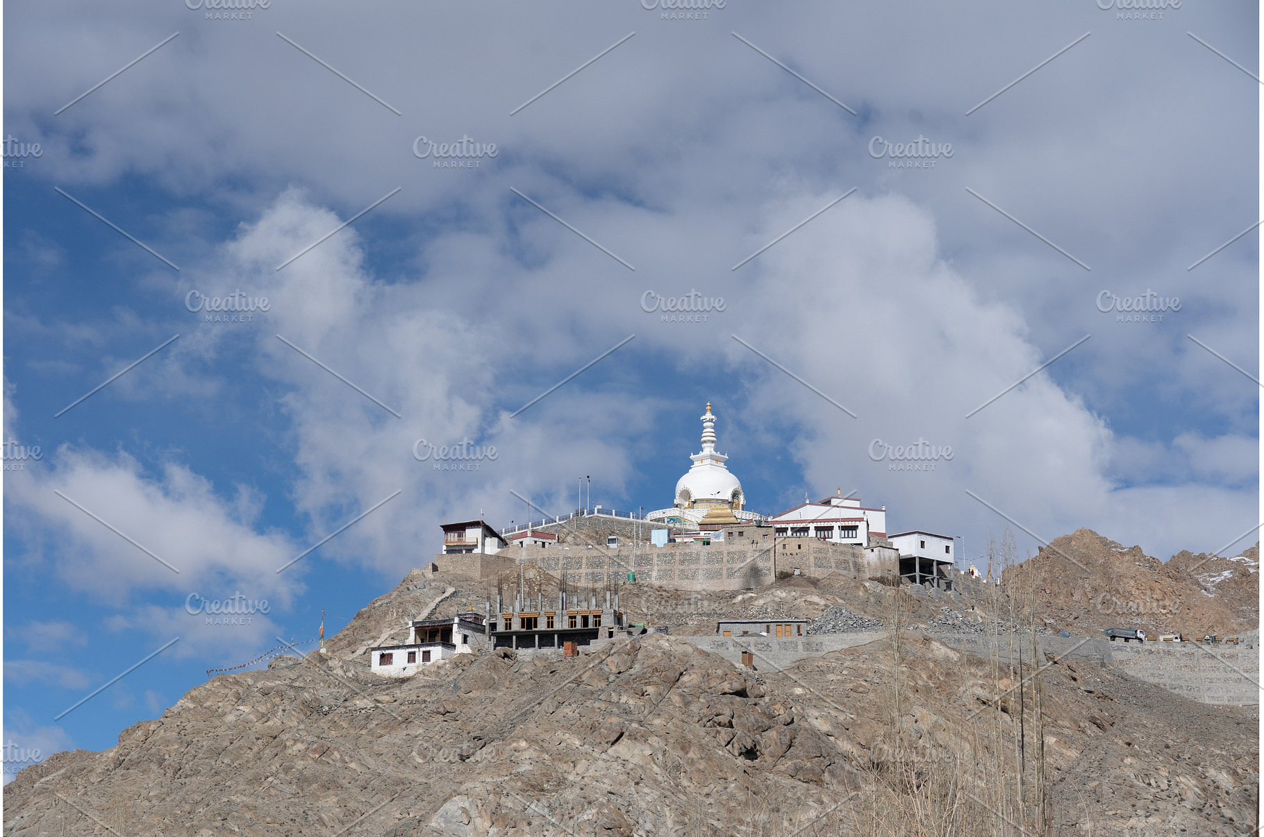 Shanti Stupa in Leh, Ladakh, an Architecture Photo by oliverfoerstner