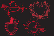 Watercolor Valentine clipart, an Illustration by Designworld (Thumbnail 4 of 5)