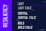RESILIENCY FONT FAMILY, a Sans Serif Font by Alphabet Agency (Thumbnail 2 of 11)
