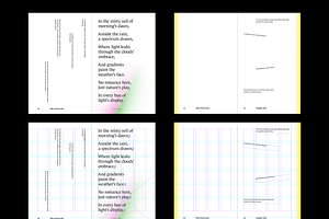 Poetry Gradient Book Template 5x8