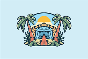 Tropical Waterfall Paradise