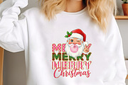 Retro Patchwork Santa Claus Png, an Illustration by SinaCreation (Thumbnail 3 of 7)