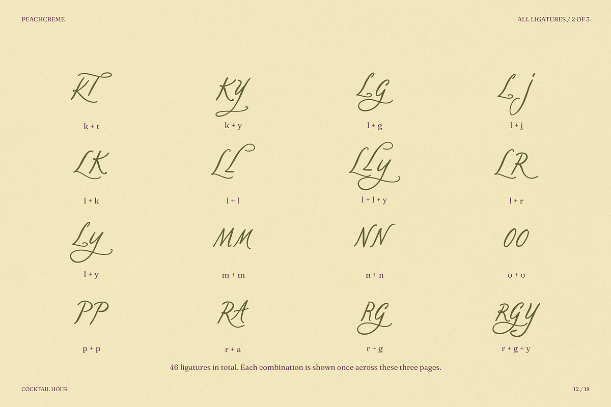 Cocktail Hour, a Handwritten Font by PeachCreme (Photo 12 of 18)