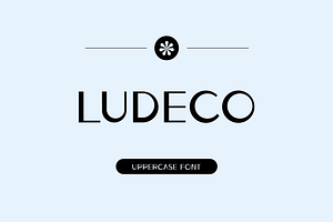 Ludeco Uppercase Modern Display Font