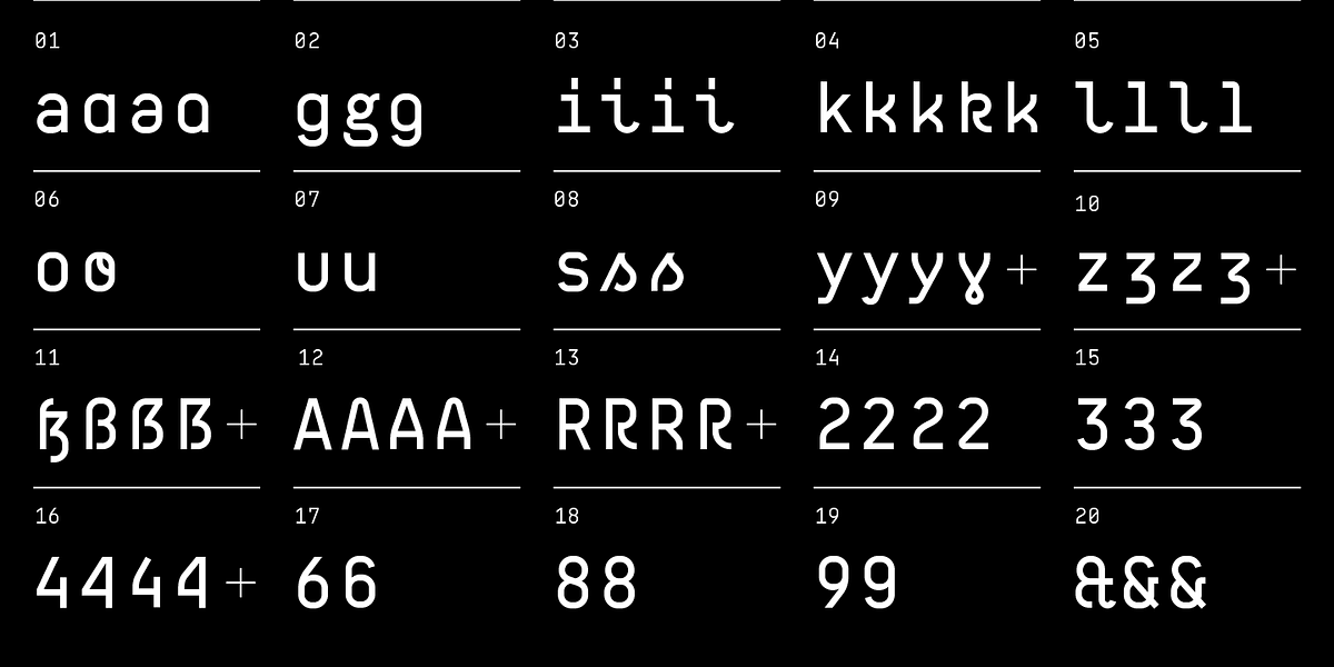 BB Manual Mono™ (Pro), a Sans Serif Font by Bold Studio (Photo 15 of 19)
