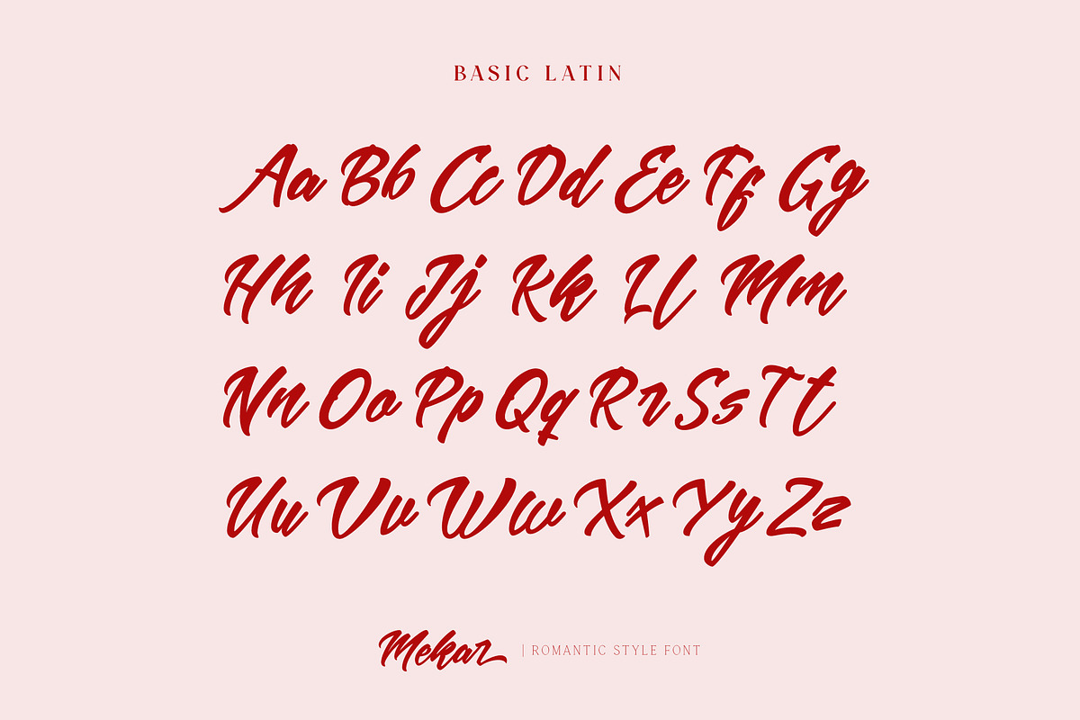 Mekar - Logotype, a Script Font by ShowUp! Studio (Photo 3 of 13)
