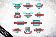 Vector badge set 11 pc. in 3 styles, a Templates & Theme by 4pixel (Thumbnail 3 of 5)