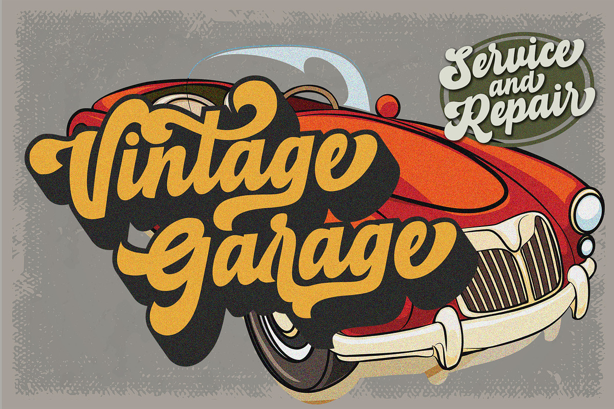 The Magniton - Retro Script, a Script Font by MJB Letters (Photo 6 of 10)