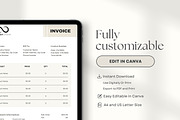 Invoice Template Download, Bill Form, a Print Template by BrushstrokeArtGB (Thumbnail 2 of 5)