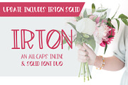 Irton Inline + Solid Sans Font Duo, a Sans Serif Font by Beck McCormick (Thumbnail 1 of 6)