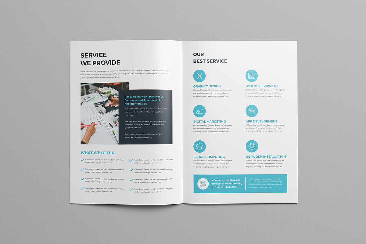 Company Profile, a Brochure Template by Divergent Studio (Photo 5 of 7)