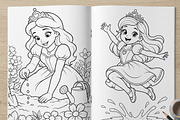Magical Princess Coloring Book Vol26, a Person Illustration by ikarifq shop (Thumbnail 4 of 7)