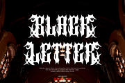 Black Gesorix - Gothic Font, a Blackletter Font by QR Design Studio (Thumbnail 2 of 8)