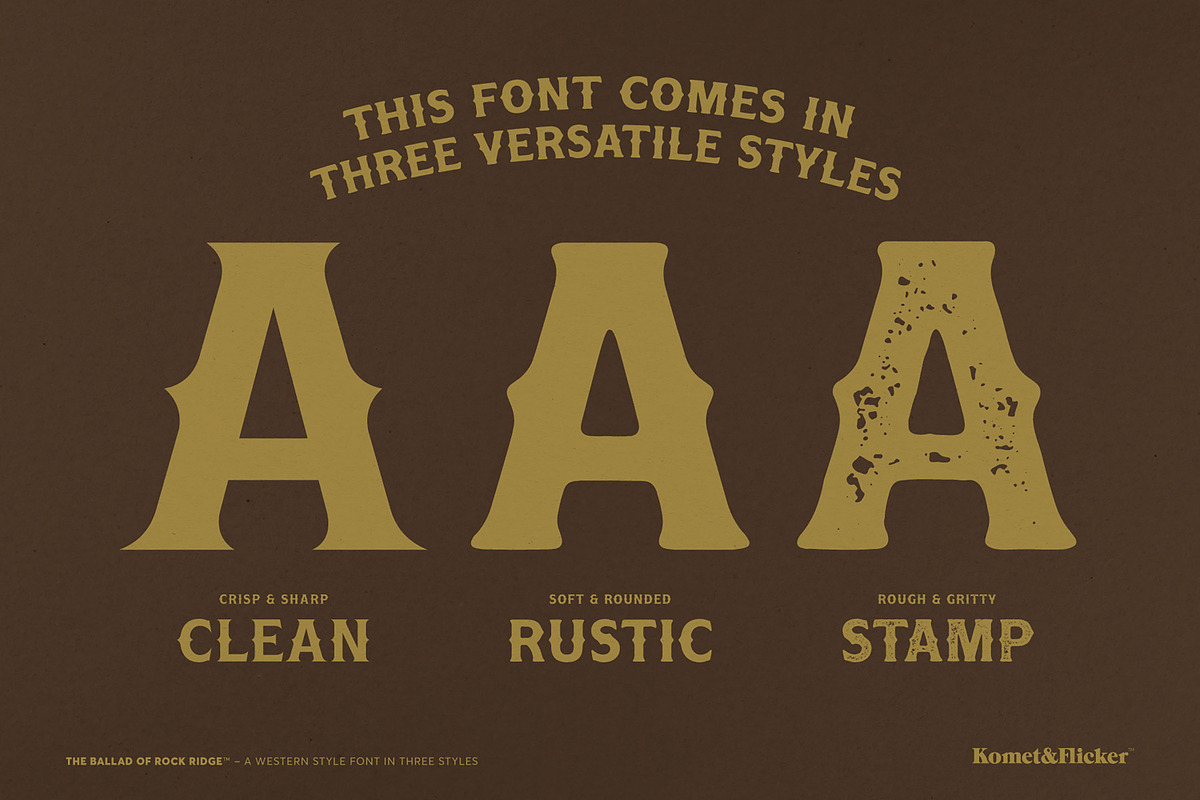 The Ballad of Rock Ridge, a Serif Font by Komet & Flicker (Photo 12 of 14)