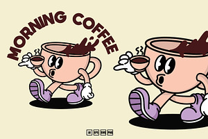 Morning Coffee Club Mascot