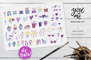 You + Me: hand drawn design kit, an Object Graphic by Gray Cat Graphics (Thumbnail 16 of 21)