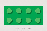 Plastic Bricks Profiles, SVG, PNG, an Illustration by Kessens (Thumbnail 2 of 3)