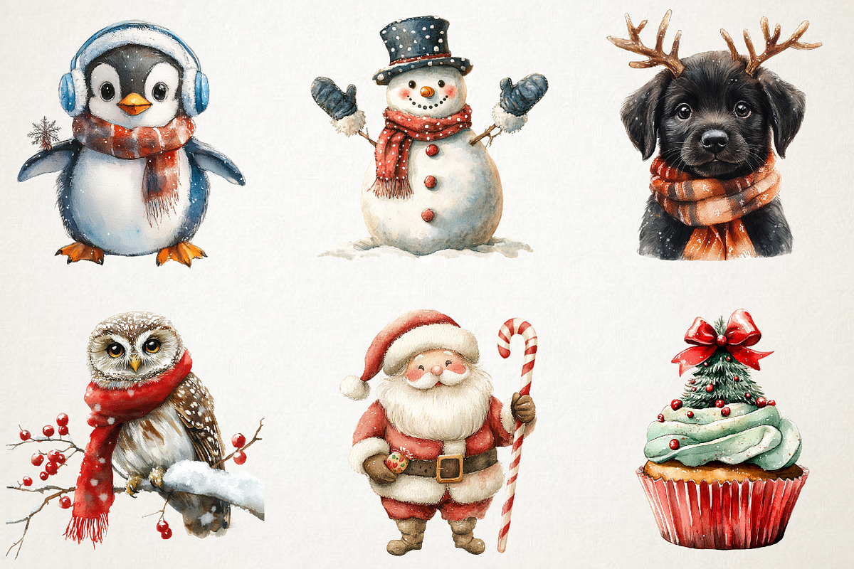 Merry Magic Whimsical Christmas PNG, an Illustration by RobertsArt (Photo 3 of 7)