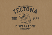 Tectona - Font & Extras!, a Sans Serif Font by Localmad (Thumbnail 5 of 9)