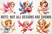 Cupid & Arrow Clipart Valentine PNG, an Illustration by RobertsArt (Thumbnail 5 of 6)