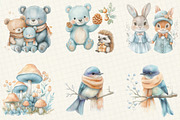 Woodland Animals Clipart, an Illustration by DreamCafeArt (Thumbnail 2 of 6)