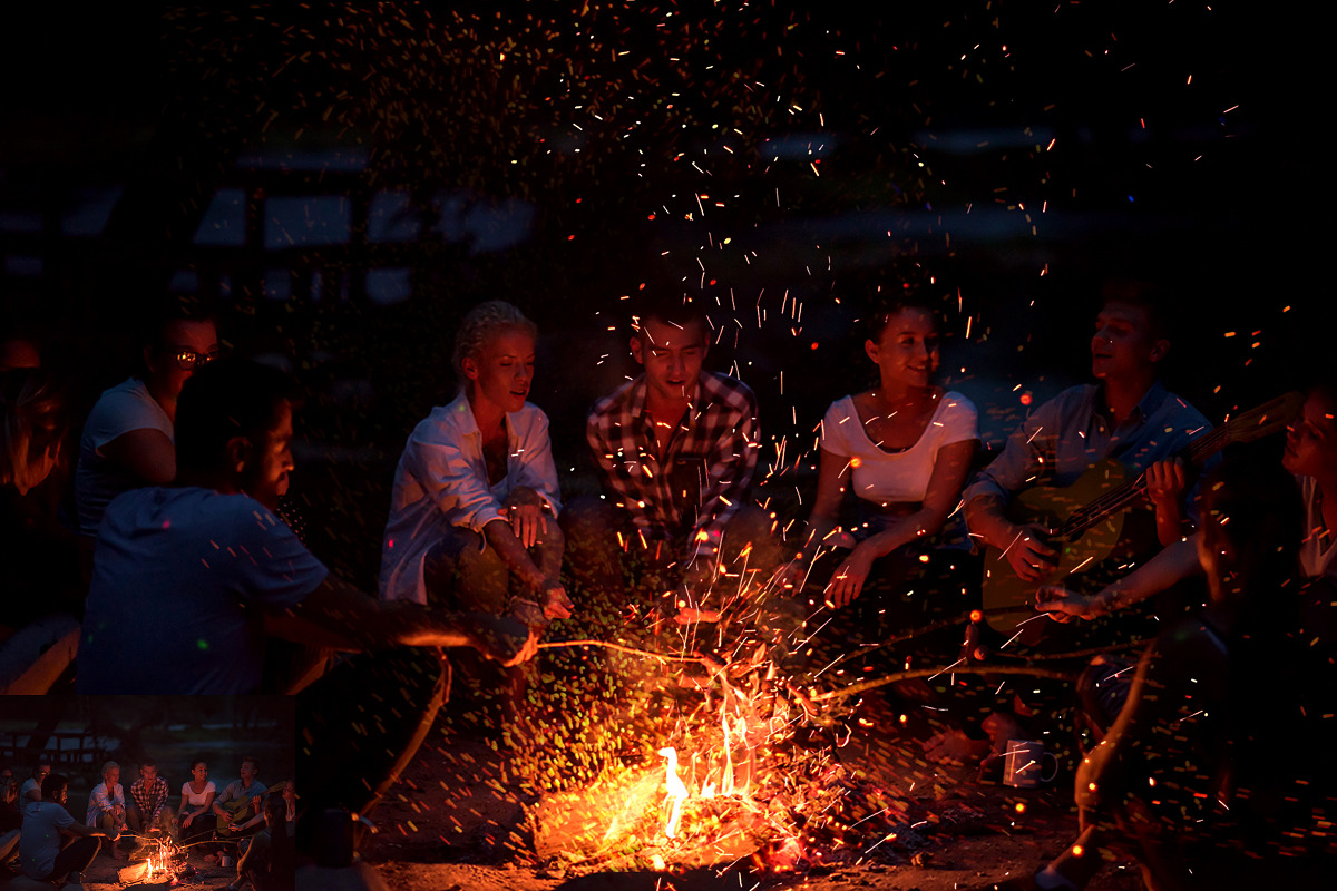 47 Campfire Spark Photo Overlays, an Action Add-On by PhotoEffects.Store (Photo 2 of 7)