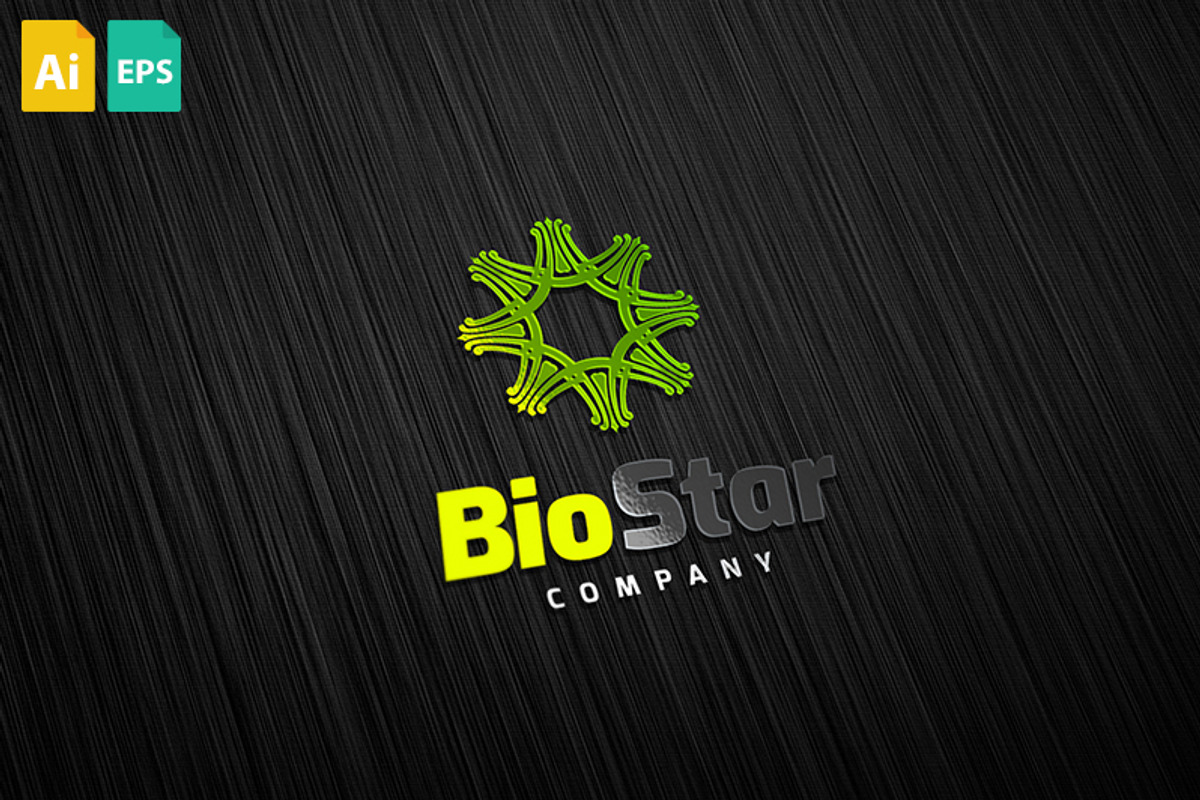 Bio Star Logo, a Branding & Logo Template by Schneider Design Store