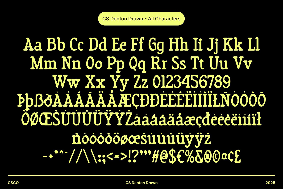 CS Denton Drawn, a Serif Font by Craft Supply Co. (Photo 8 of 8)