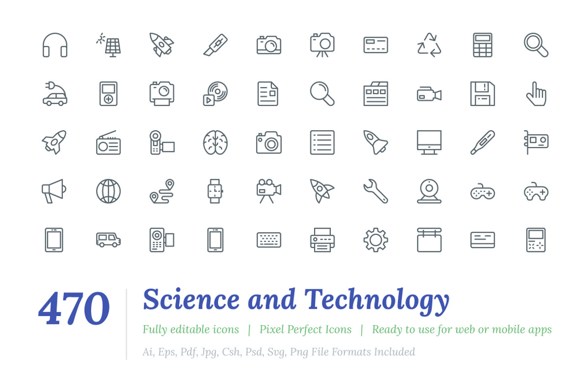 470 Science and Technology Line Icon, an Outline Icon by Vectors Market (Photo 1 of 6)