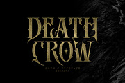 DEATH CROW, a Blackletter Font by senzana (Thumbnail 1 of 8)