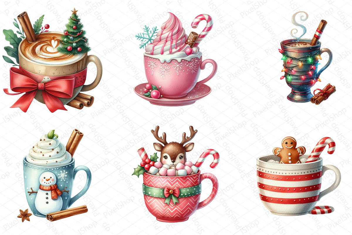 Cute Christmas Coffee Sublimation, an Illustration by DreamPrint404 (Photo 6 of 6)