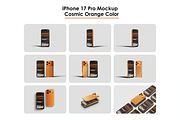 52 iphone 17 Pro, Pro Max Mockup Set, an iPhone Mockup by Custom.scene (Thumbnail 3 of 17)