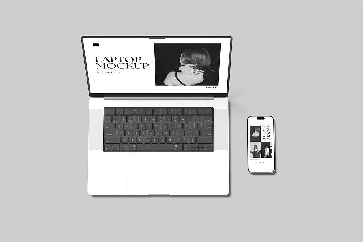 Laptop and Phone Mockup, an iPhone Mockup by Graphiculon (Photo 11 of 11)