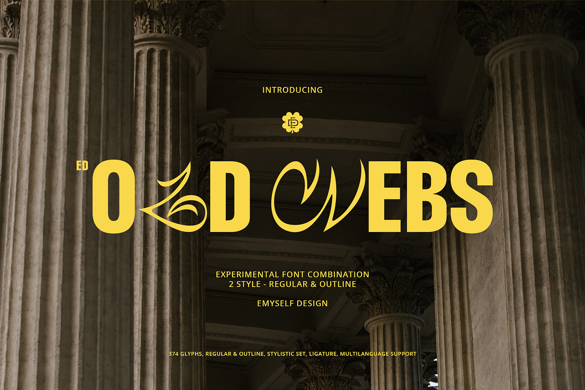 ED Old Webs - Font Combinations, a Sans Serif Font by Emyself Design (Photo 1 of 10)