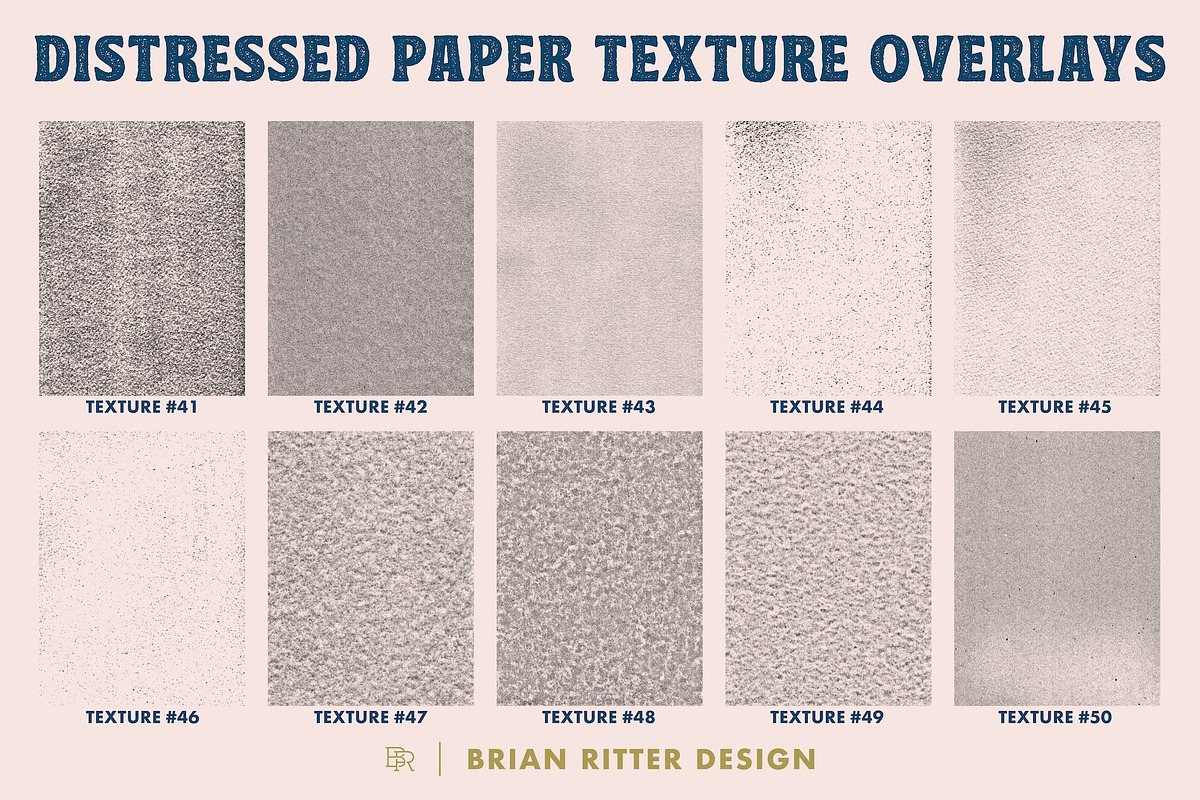 Distressed Paper Texture Overlays, a Texture Graphic by Brian Ritter Design (Photo 11 of 14)
