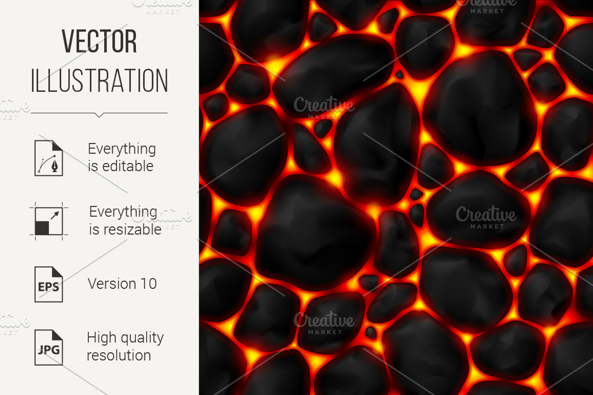 Magma Background, a Background Graphic by DvargShop
