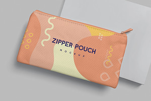 Zipper Canvas Pouch Mockups