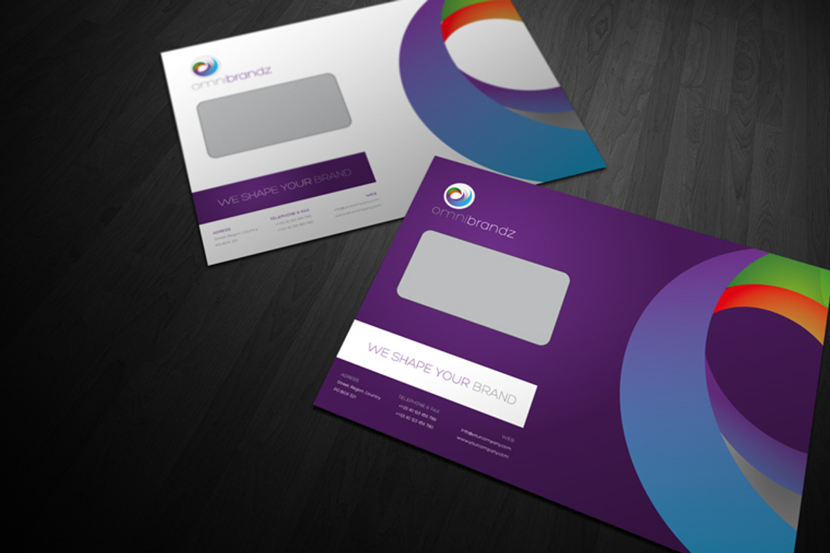 RW Modern Colourful Identity + Logo, a Stationery Template by Reclameworks (Photo 4 of 5)