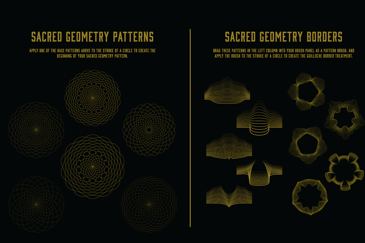 Guilloche & Sacred Geometry tool kit preview 3