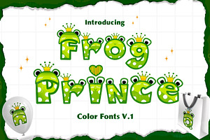 Frog Prince Color Font V.1