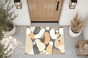 Welcome mat mockup blank