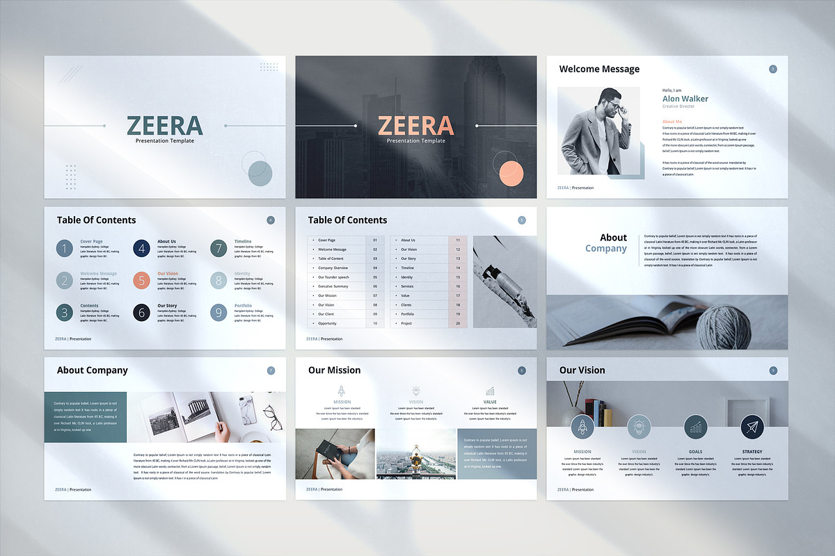Zeera PowerPoint Template, a Presentation Template by WhiteGraphic (Photo 5 of 11)