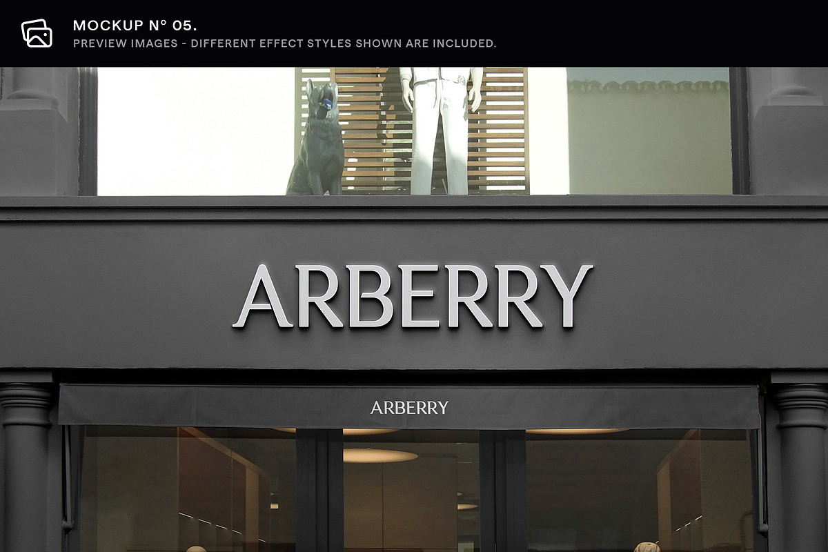 30 Signs & Facade Logo Mockups - V3, an Advertising Mockup by Asylab (Photo 12 of 38)