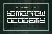 Shaped Spaces - Futuristic Font, a Sans Serif Font by 177Studio (Thumbnail 5 of 8)