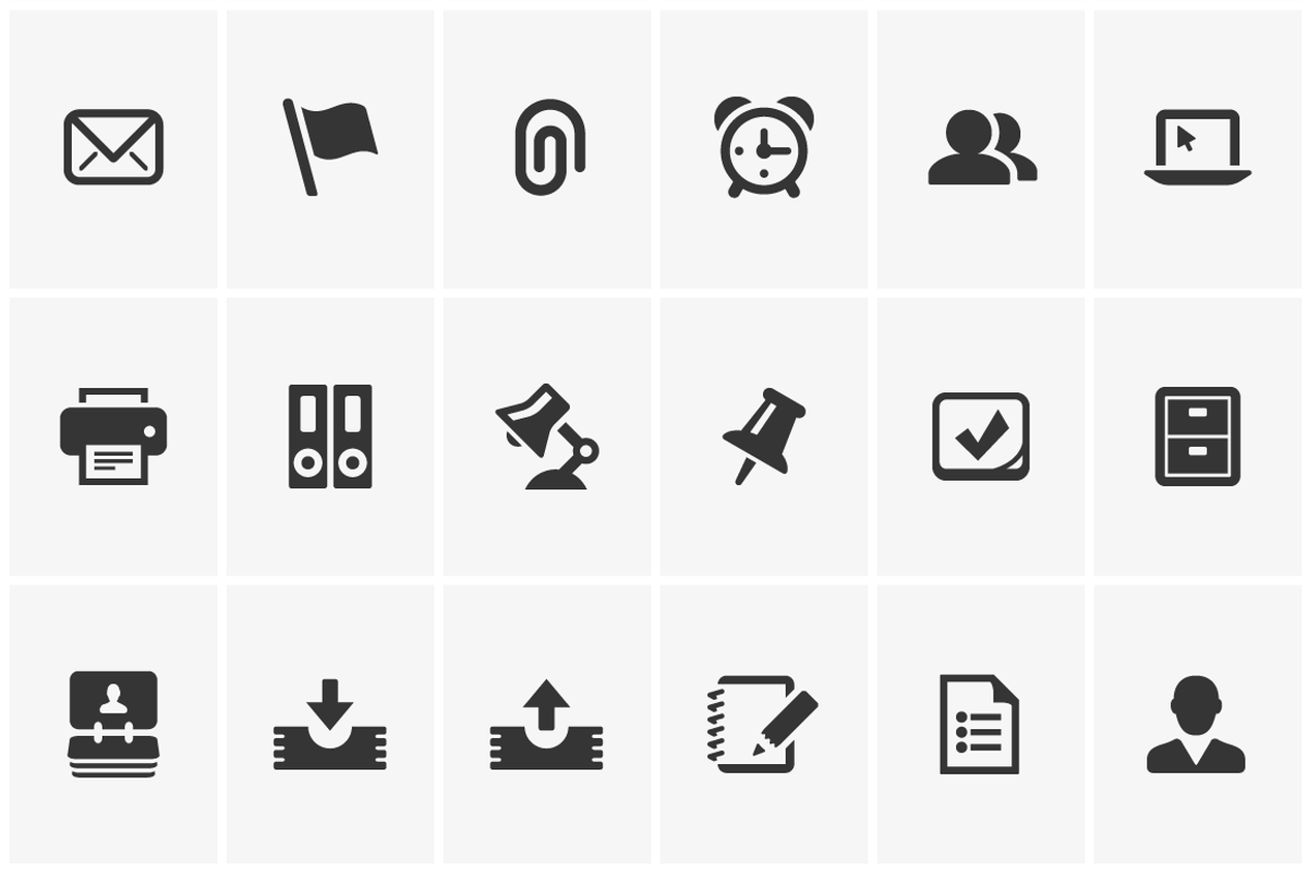 Mono Icons: Office preview 2