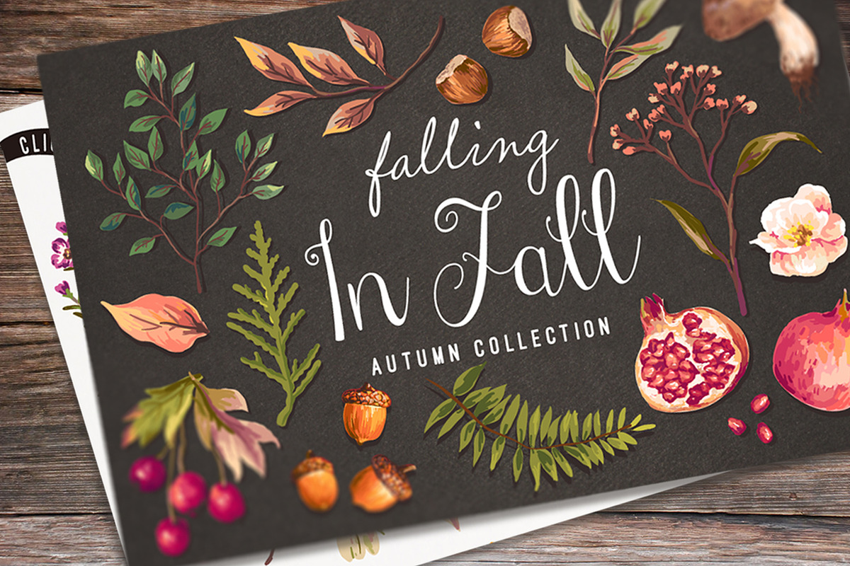 Hand drawn autumn collection, an Illustration by Graphic Box (Photo 1 of 5)