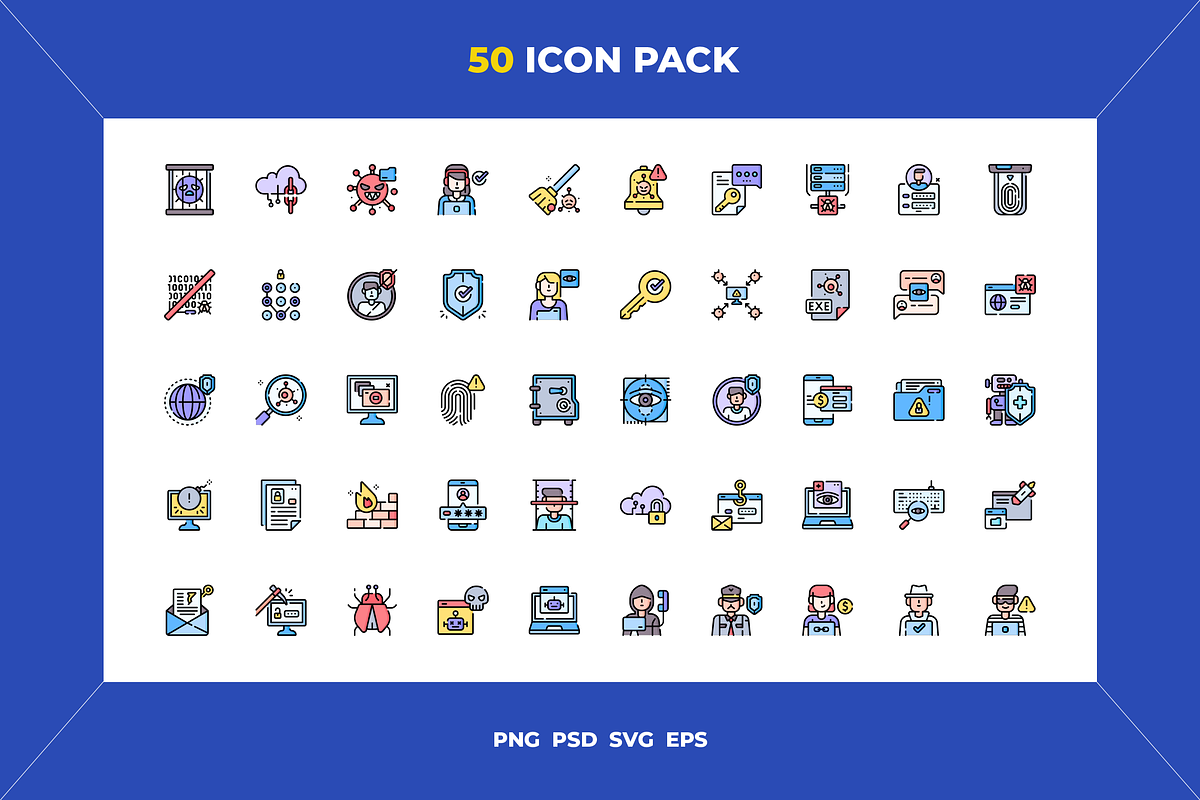 Protection and security icons, an Outline Icon by Wencory (Photo 1 of 2)