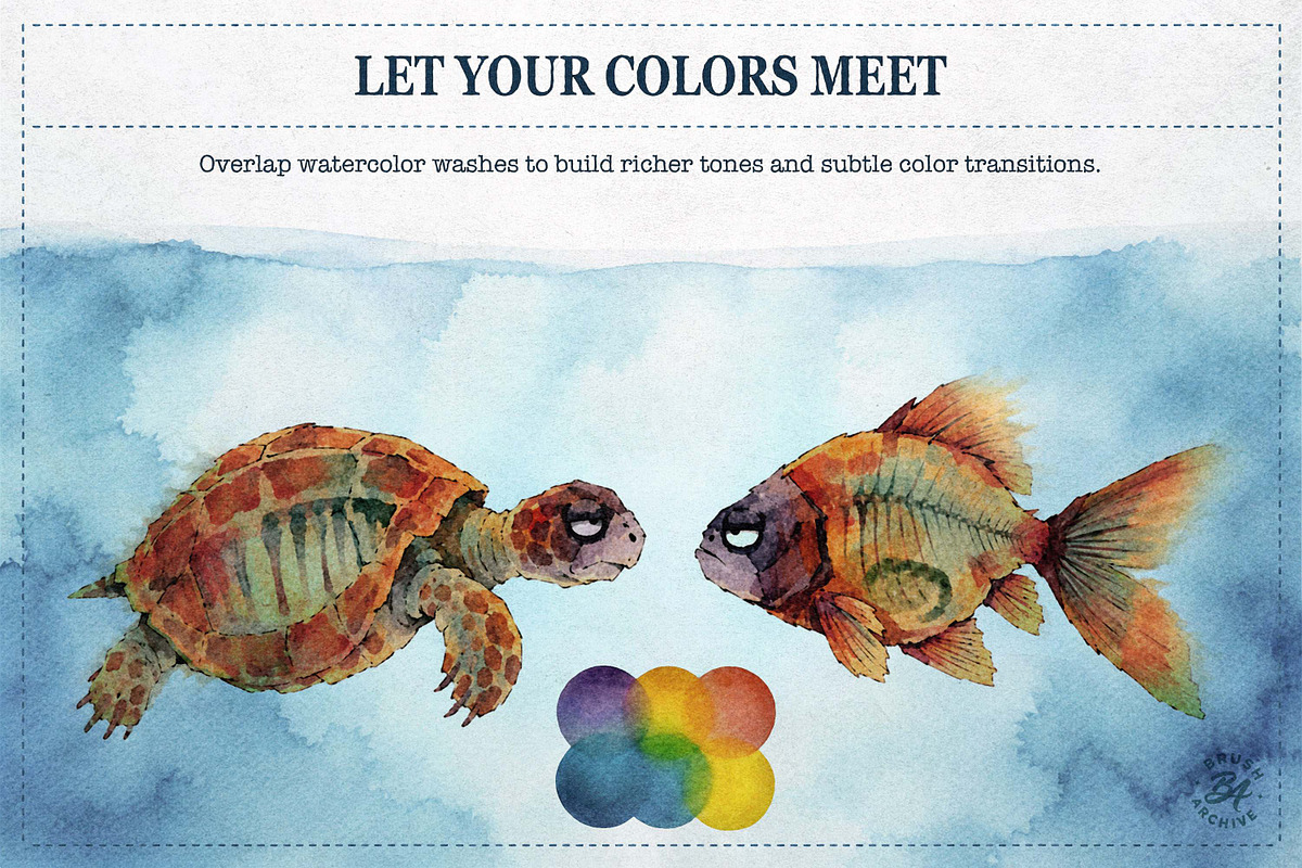 Watercolor & Ink Procreate Brushes, a Brush Add-On by BrushArchive (Photo 11 of 16)