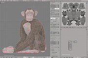 Chimpanzee, an Animal 3D Model by Studio Ochi (Thumbnail 8 of 10)